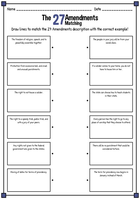amending the constitution worksheet answers